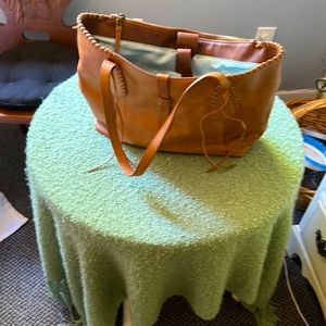 The Sak, tan, leather bag